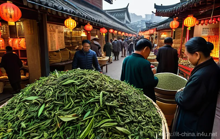 중국 전통 차 문화 - **The Art of Gongfu Cha:**
    "A tranquil and elegant scene of a person performing a traditional Ch...