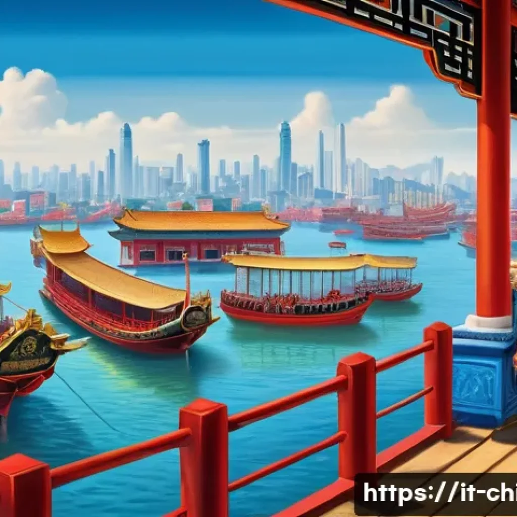 중국 근대사와 아편전쟁 - **Prompt 1: The Majestic Yet Isolated Qing Empire Confronts the Industrial West**
"A grand, pano...